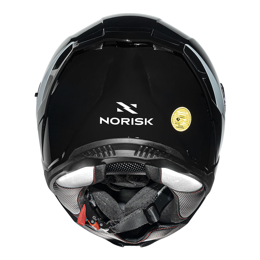 CAPACETE NORISK STRADA II MONOCOLOR PRETO 2