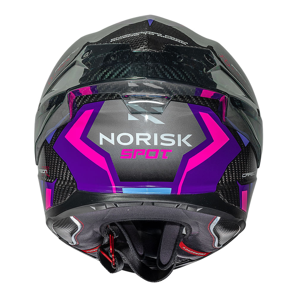 CAPACETE NORISK CARBON R SPOT ROXO 2