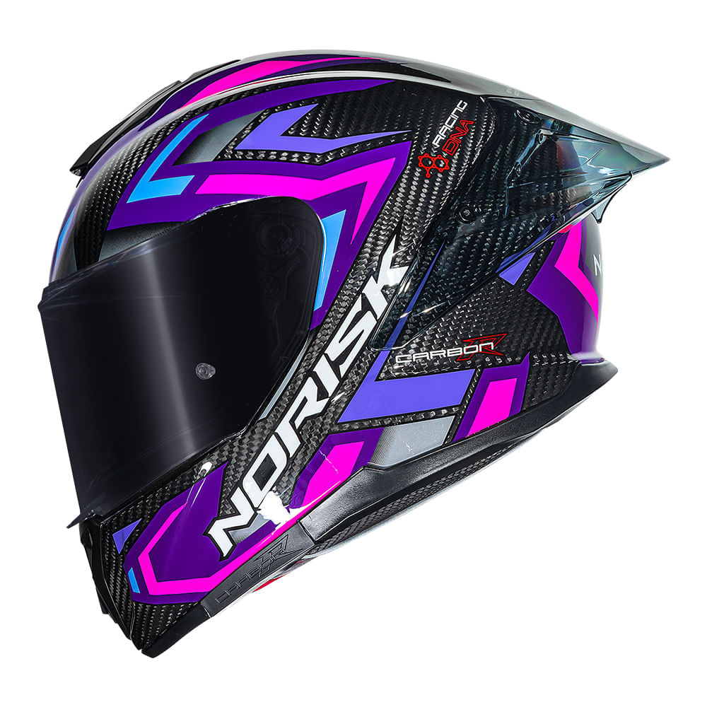 CAPACETE NORISK CARBON R SPOT ROXO 3