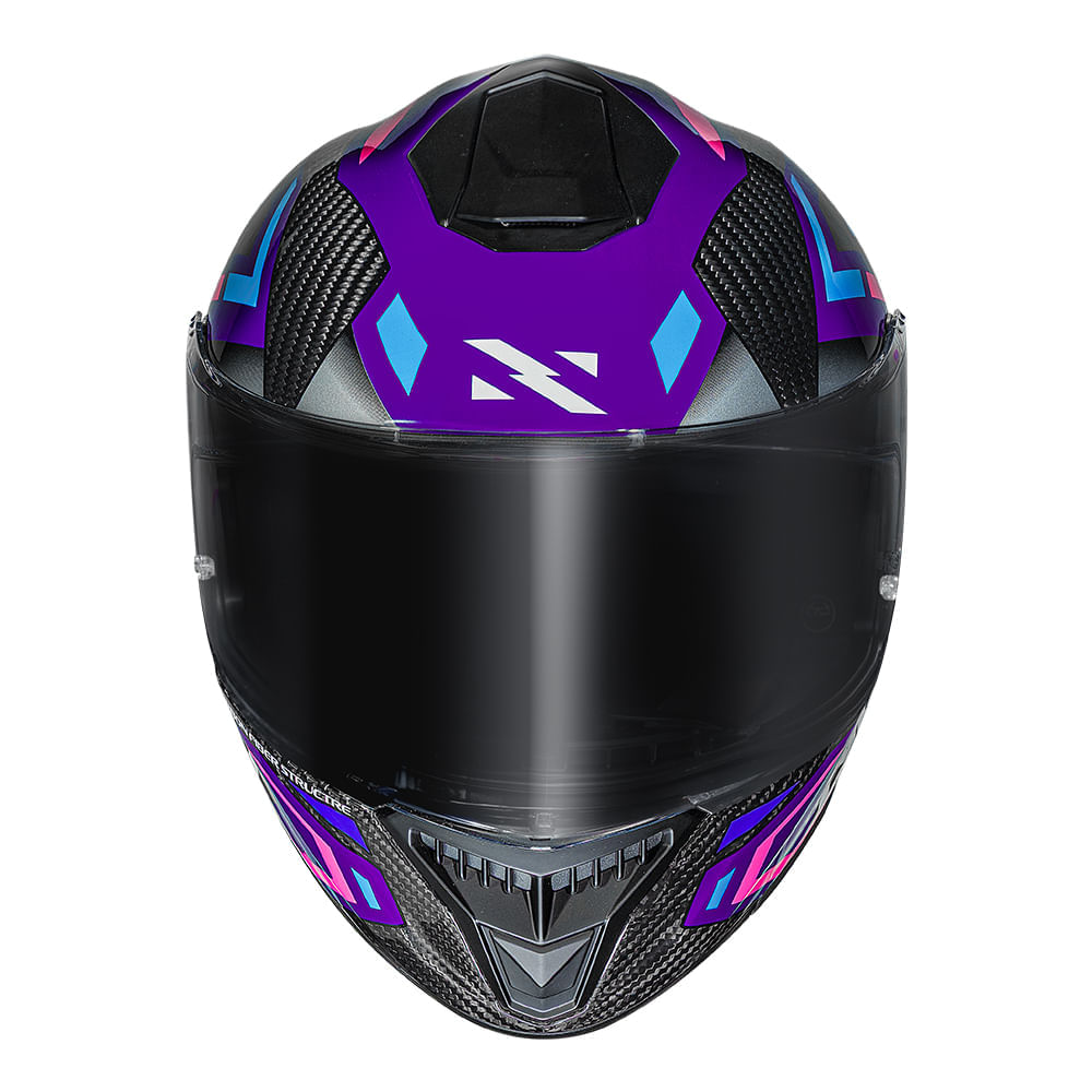 CAPACETE NORISK CARBON R SPOT ROXO 4