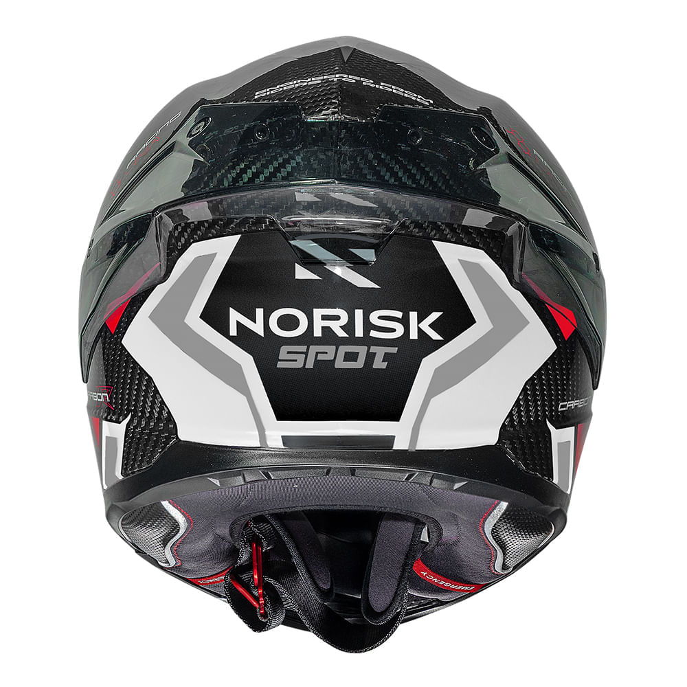 CAPACETE NORISK CARBON R SPOT BRANCO 2