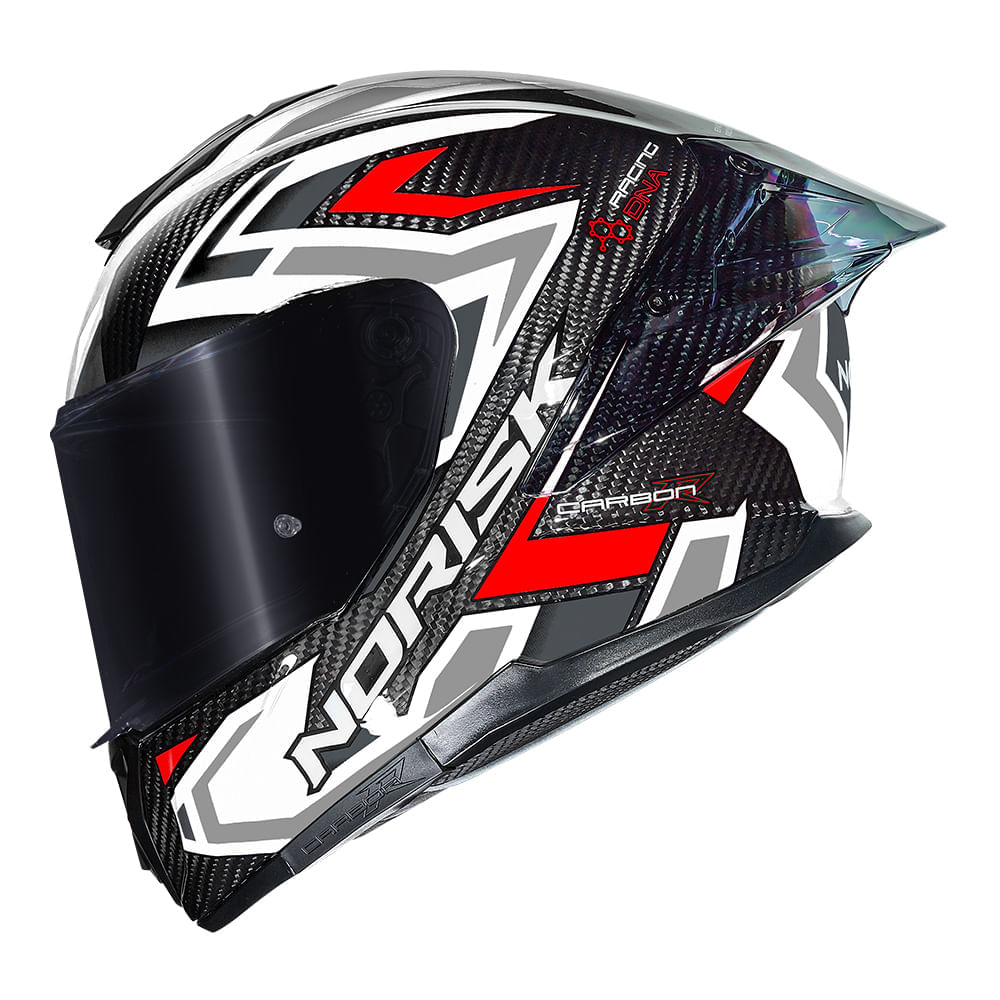 CAPACETE NORISK CARBON R SPOT BRANCO 3