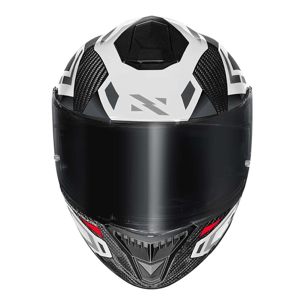 CAPACETE NORISK CARBON R SPOT BRANCO 4