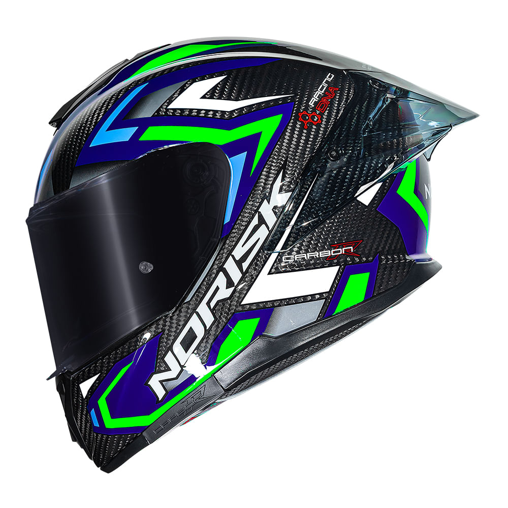 CAPACETE NORISK CARBON R SPOT AZUL 3
