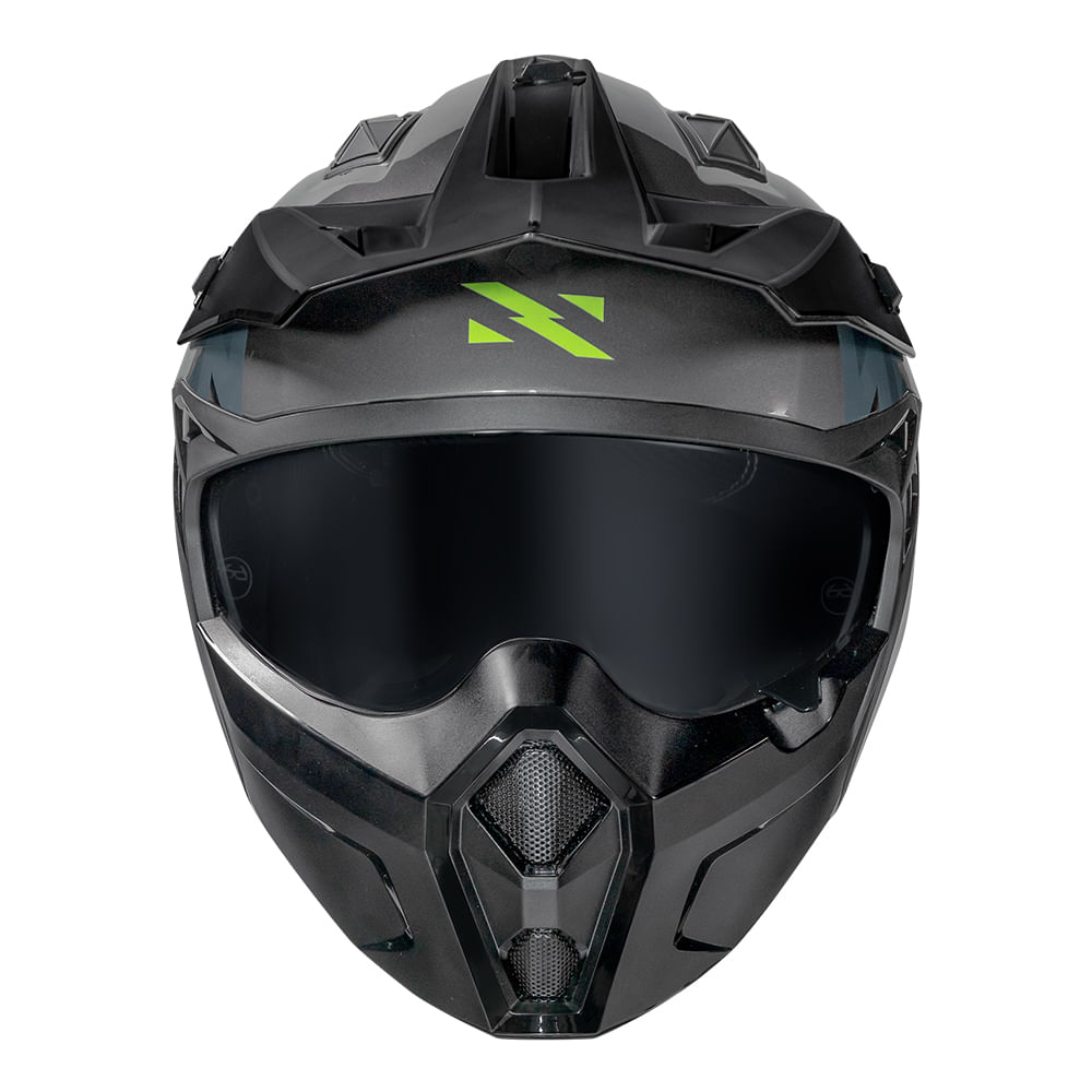 CAPACETE NORISK DARTH II STORM TITANIUM 2
