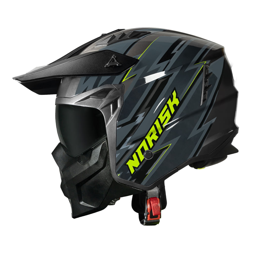 CAPACETE NORISK DARTH II STORM TITANIUM 4