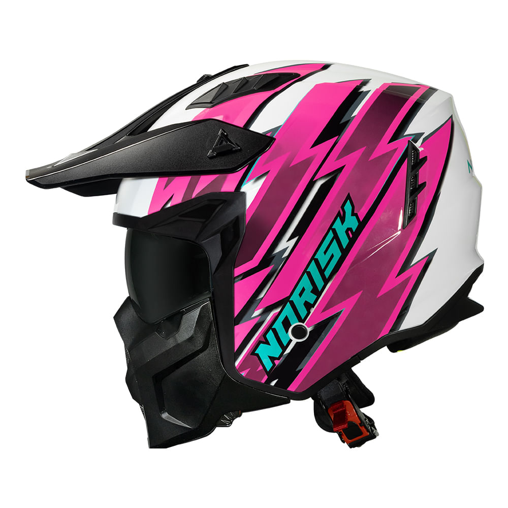 CAPACETE NORISK DARTH II STORM ROSA 4