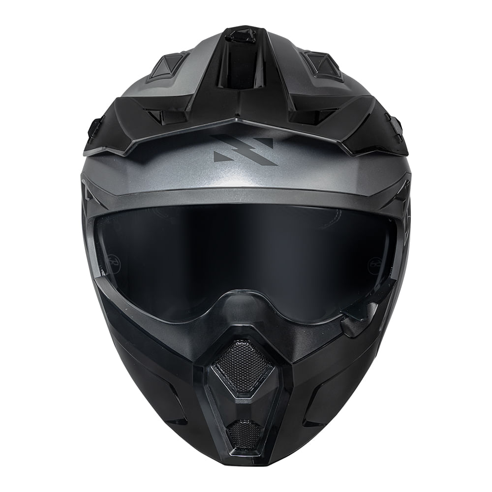 CAPACETE NORISK DARTH II MONOCOLOR TITANIUM FOSCO 2