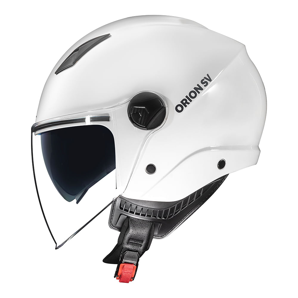 CAPACETE NORISK ORION SV MONOCOLOR BRANCO 3