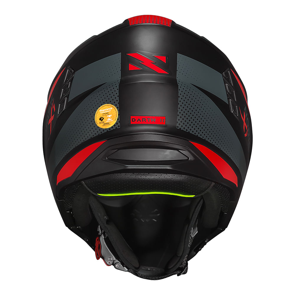 CAPACETE NORISK DARTH II X1 VERMELHO FOSCO 2