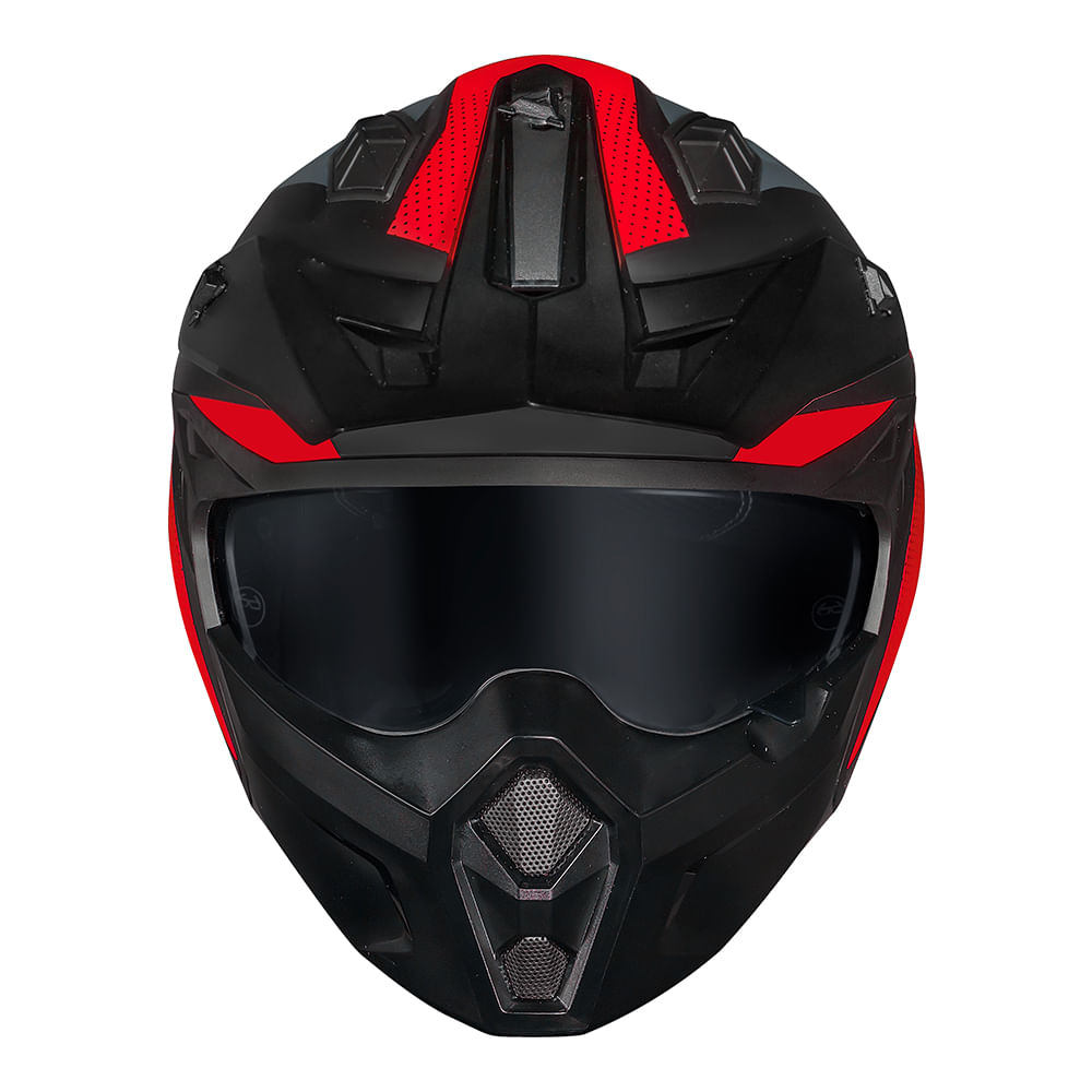 CAPACETE NORISK DARTH II X1 VERMELHO FOSCO 4