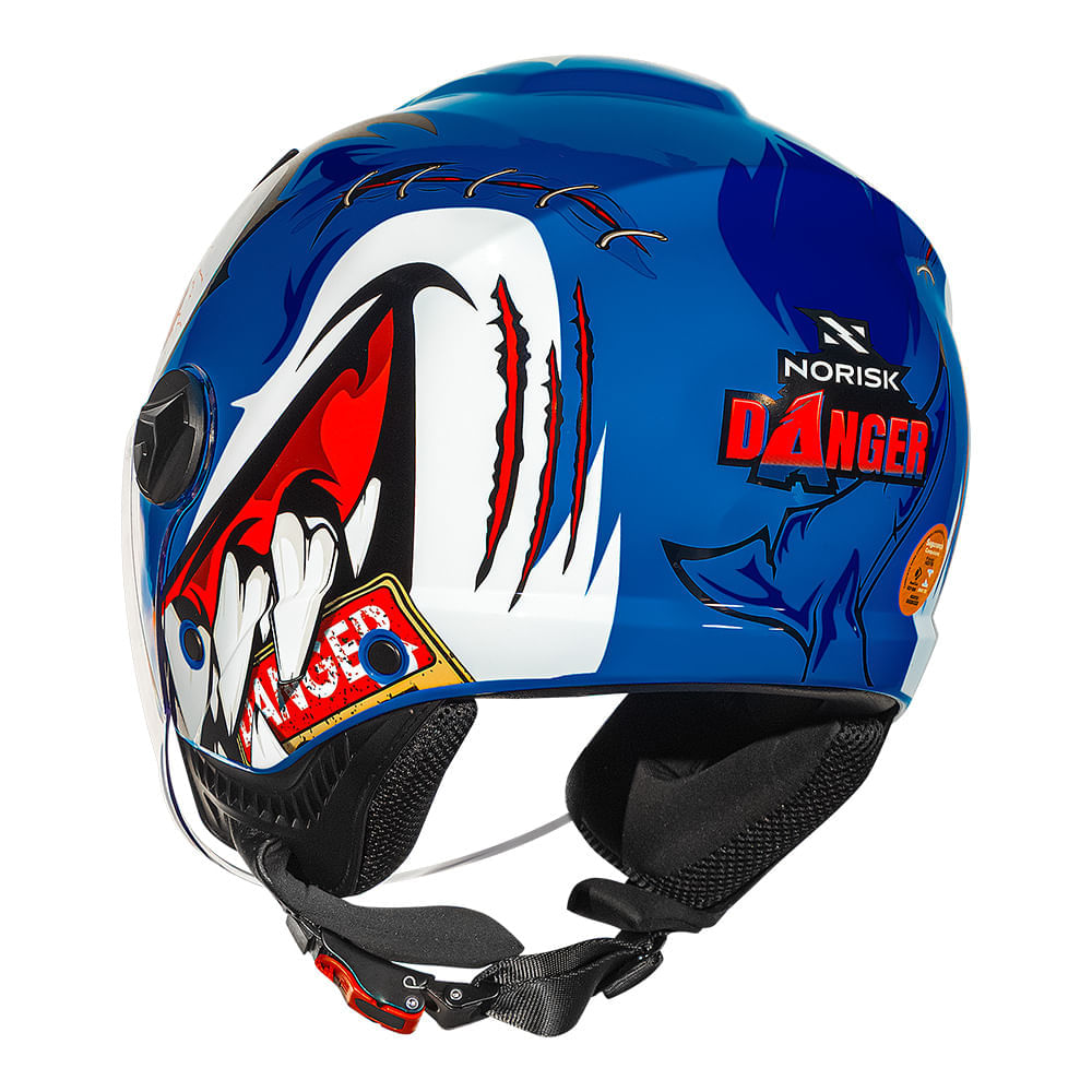 CAPACETE NORISK ORION SV DANGER NAVY AZUL 4