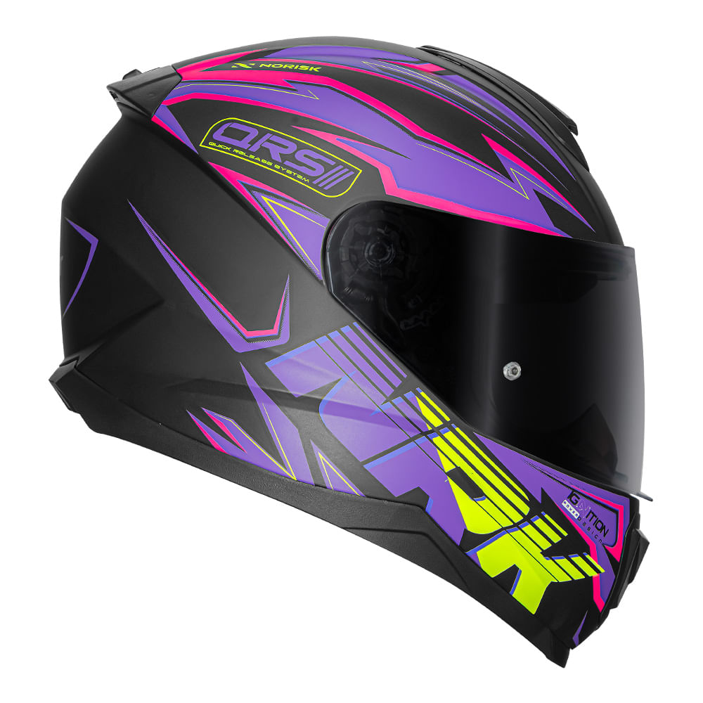CAPACETE NORISK RAZOR GHOST ROXO FOSCO
