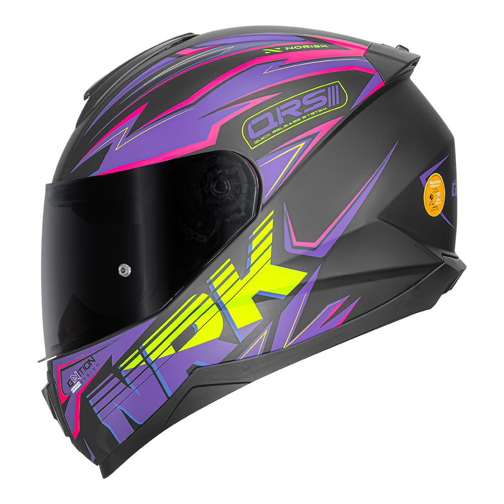 CAPACETE NORISK RAZOR GHOST ROXO FOSCO 3