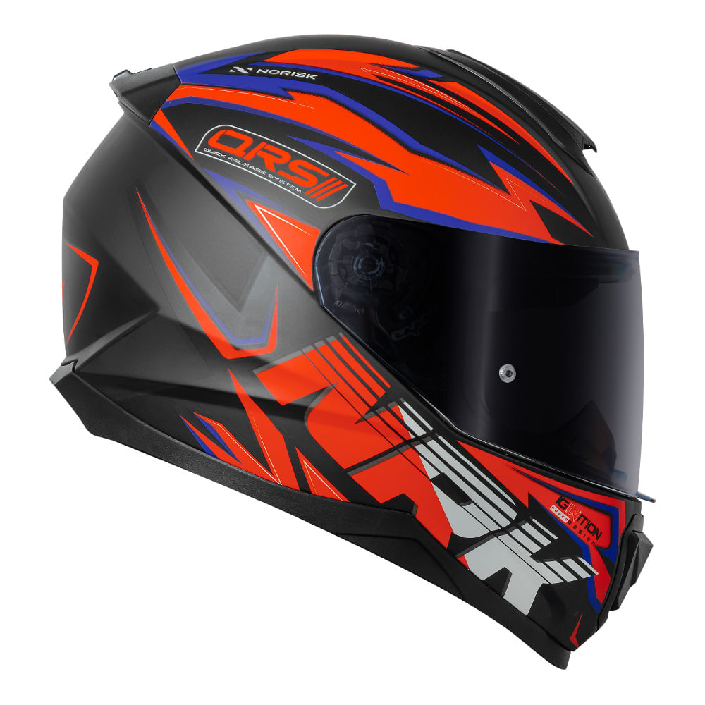 CAPACETE NORISK RAZOR GHOST LARANJA FOSCO