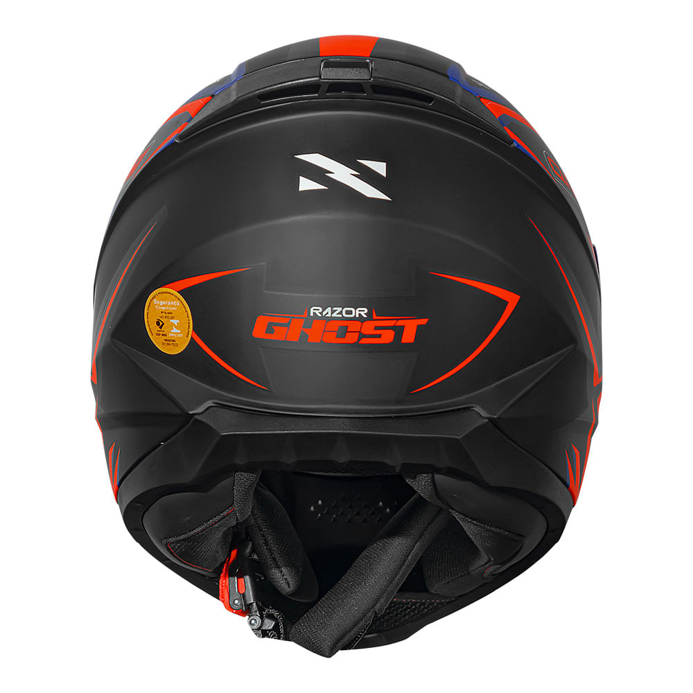 CAPACETE NORISK RAZOR GHOST LARANJA FOSCO 2