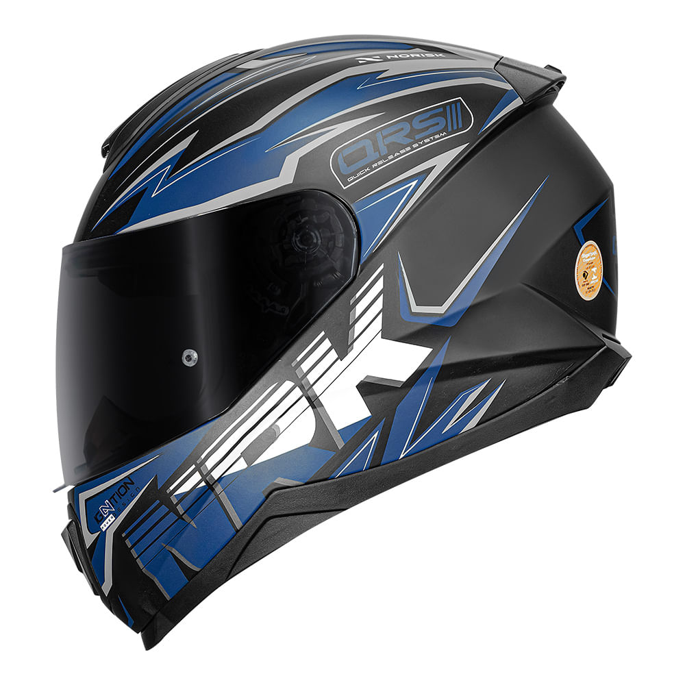 CAPACETE NORISK RAZOR GHOST PRETO FOSCO 3