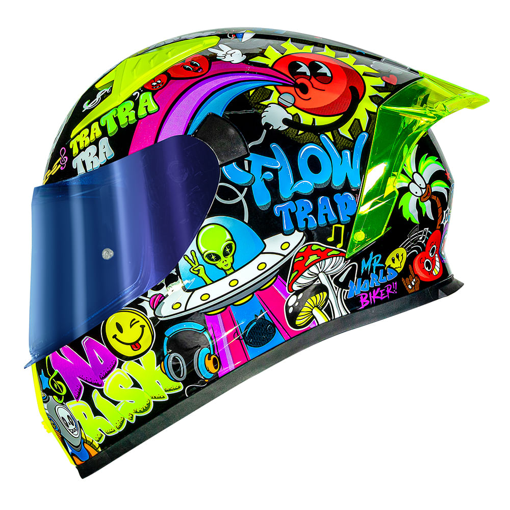 CAPACETE NORISK FLOW TRAP PRETO 3