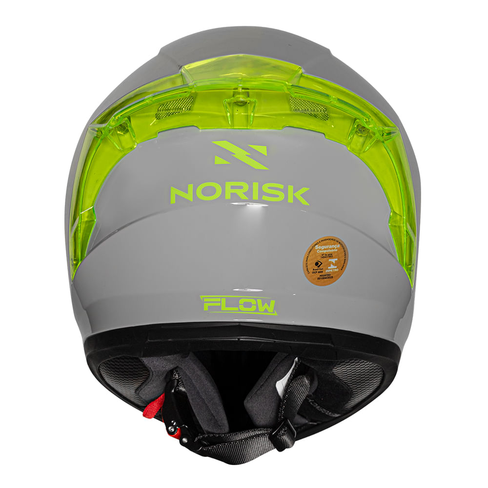 CAPACETE NORISK FLOW MONOCOLOR CINZA 2