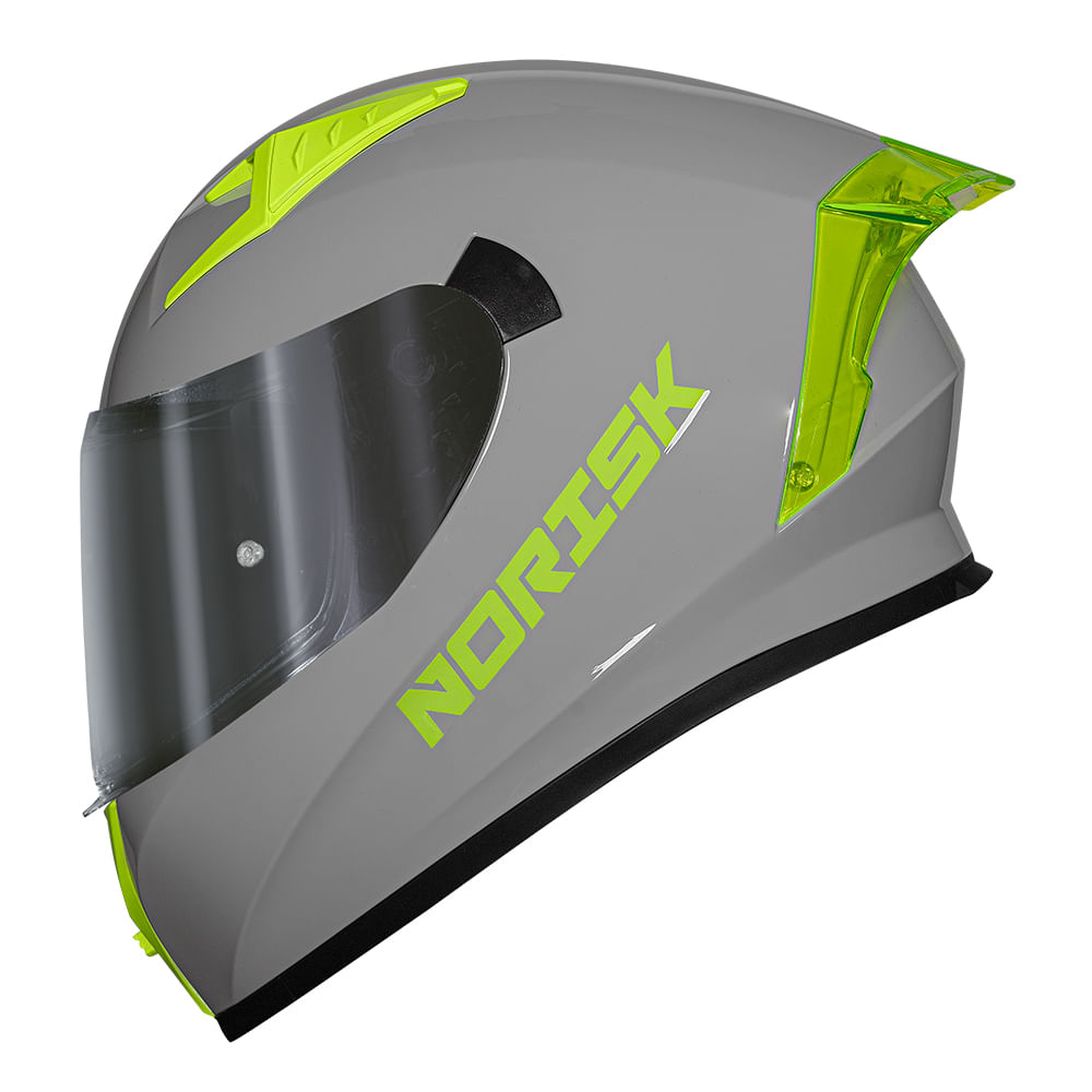 CAPACETE NORISK FLOW MONOCOLOR CINZA 3