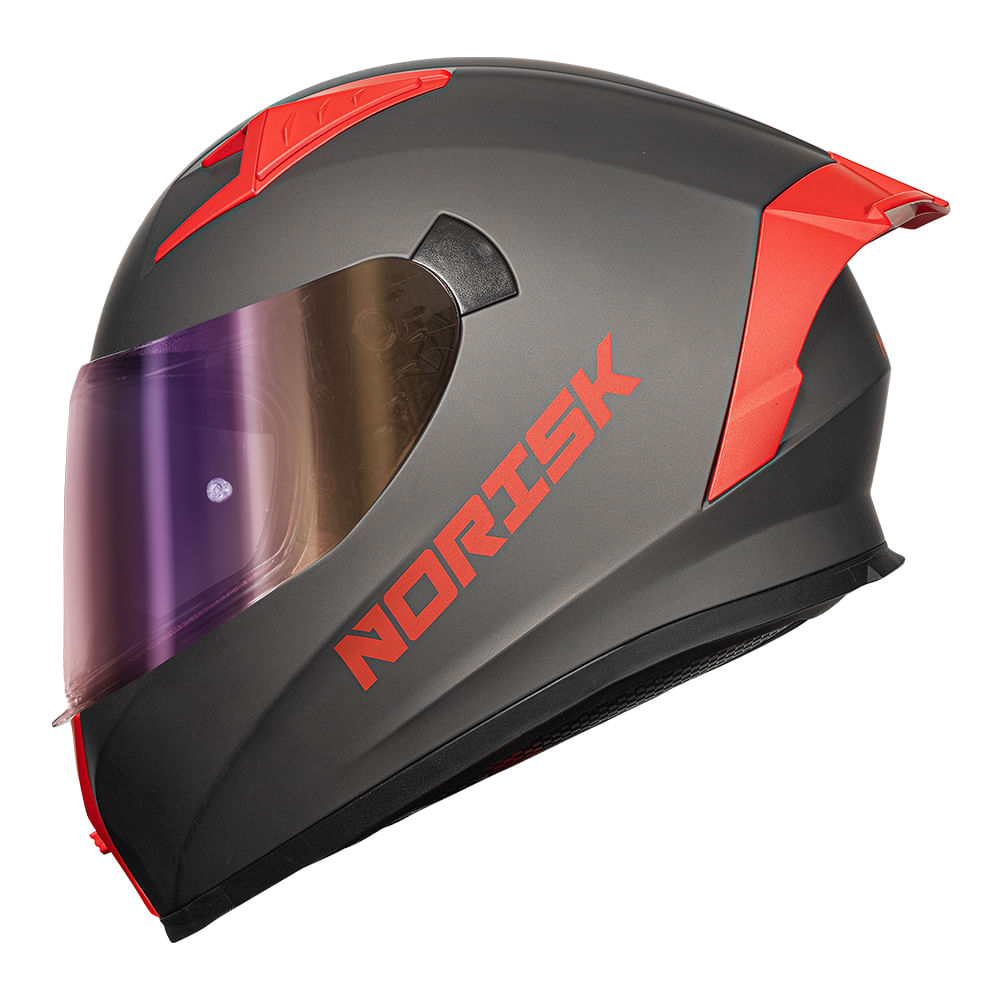 CAPACETE NORISK FLOW MONOCOLOR TITANIUM 3