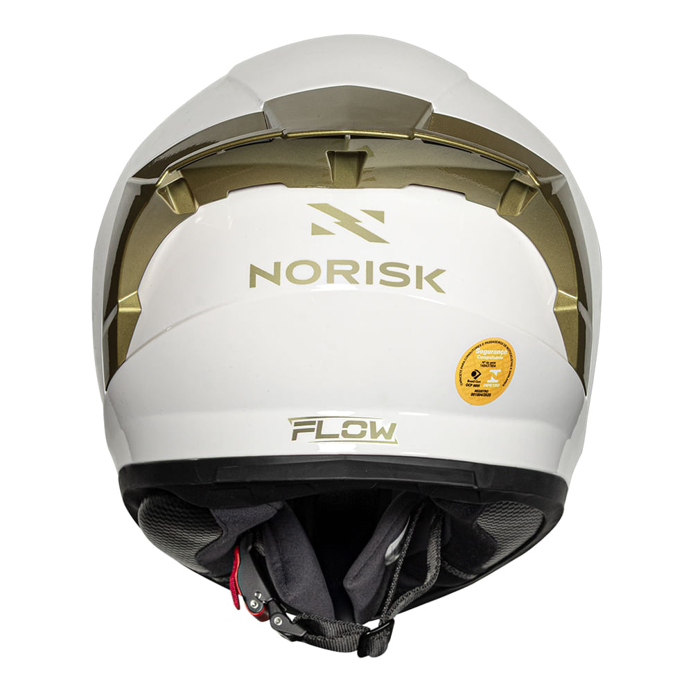 CAPACETE NORISK FLOW MONOCOLOR BRANCO SPECIAL 2