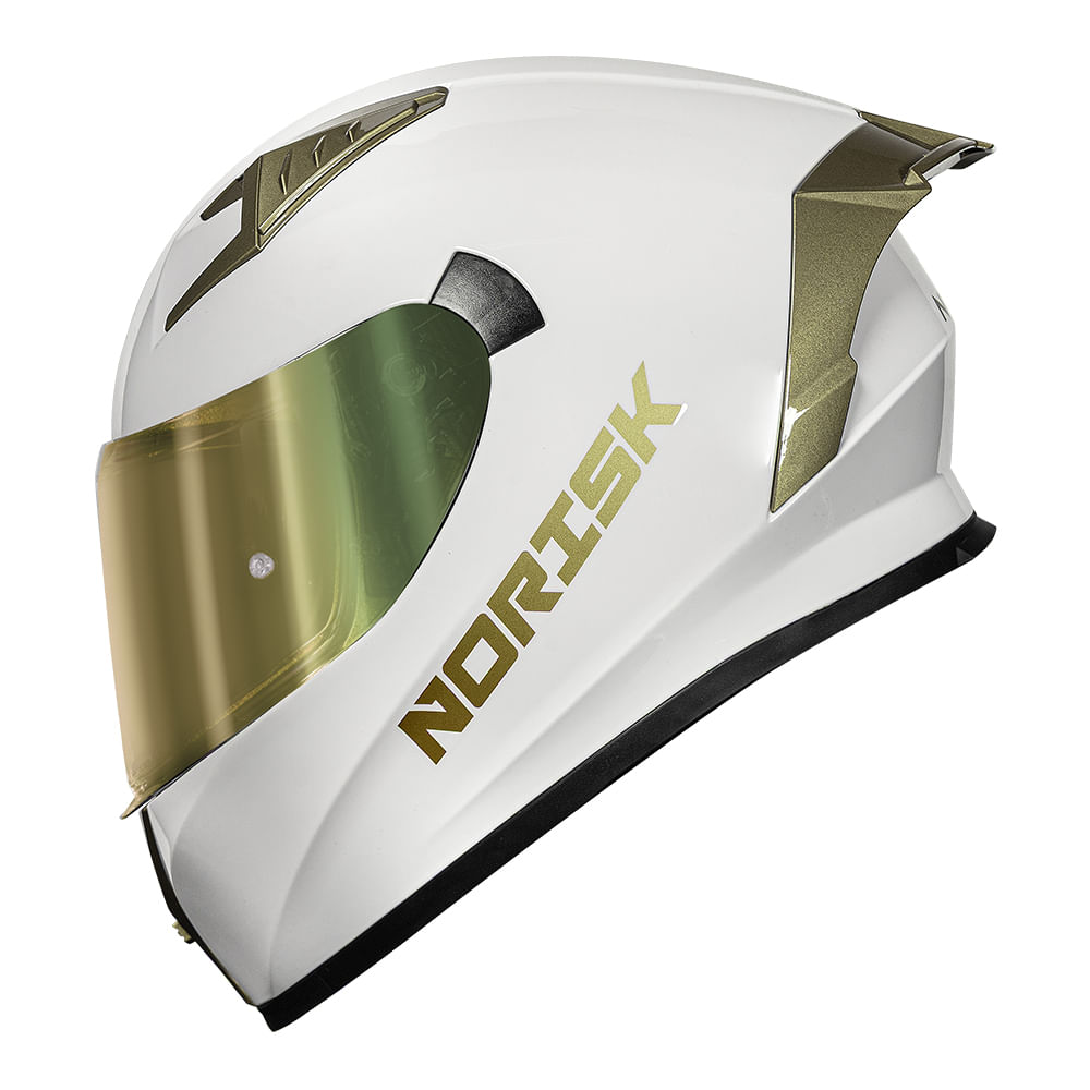 CAPACETE NORISK FLOW MONOCOLOR BRANCO SPECIAL 3