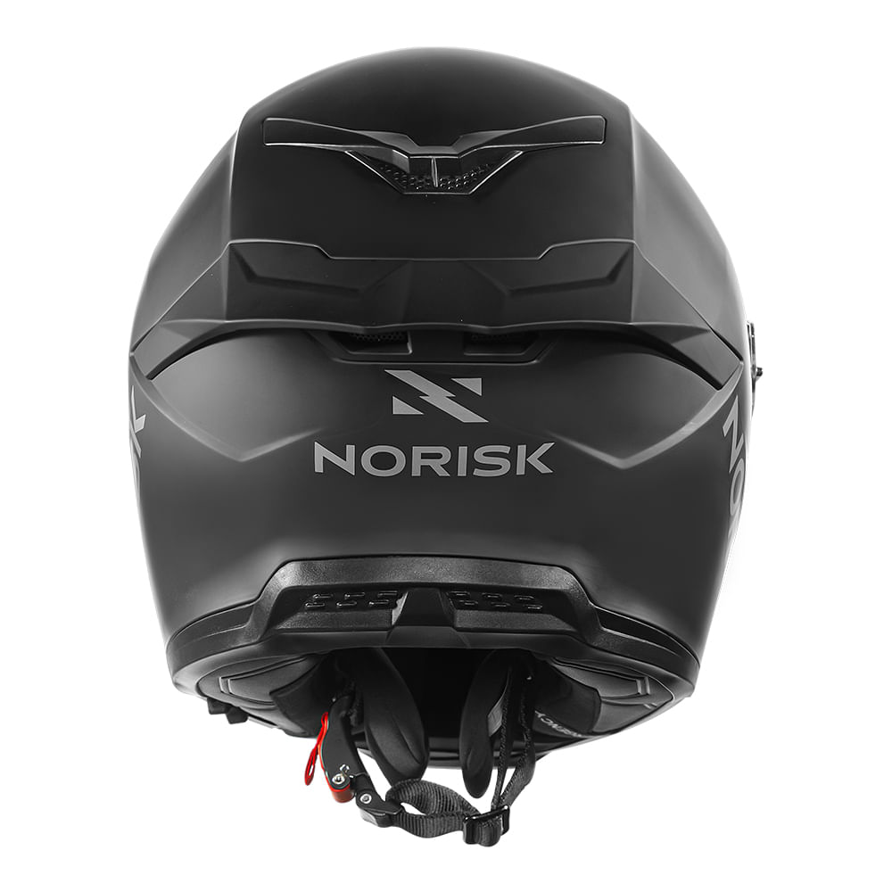 CAPACETE NORISK ROCK MONOCOLOR PRETO FOSCO 2