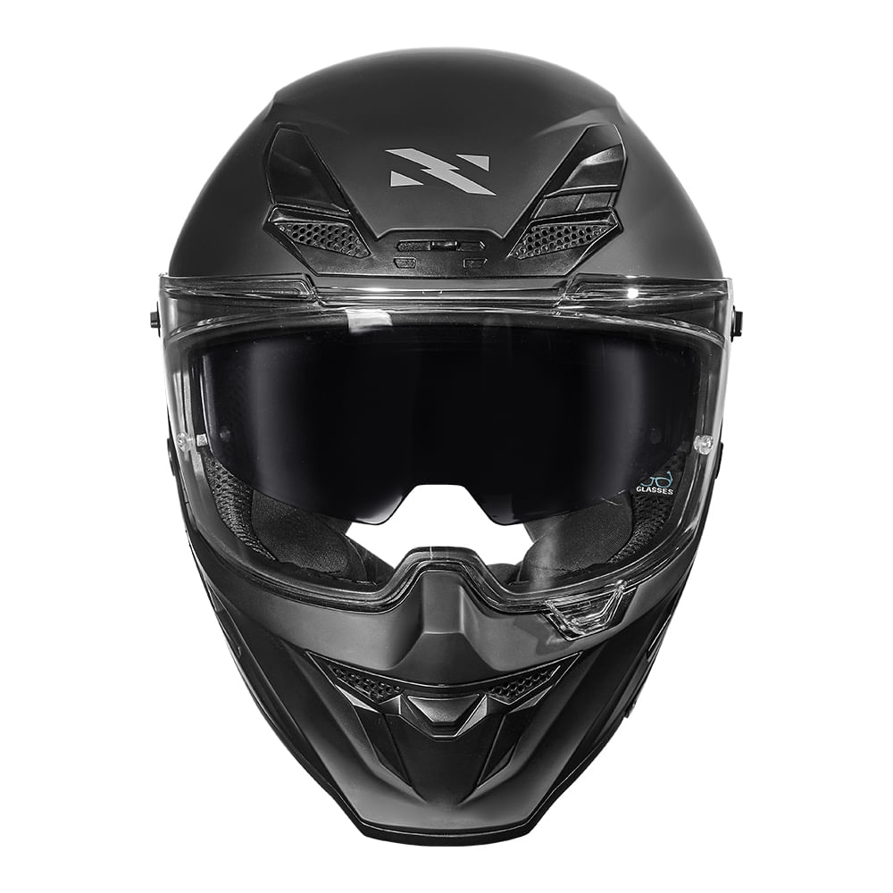 CAPACETE NORISK ROCK MONOCOLOR PRETO FOSCO 4
