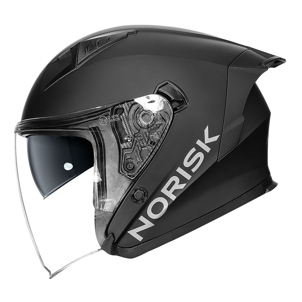 CAPACETE NORISK DOWNTOWN II MONOCOLOR PRETO FOSCO 3