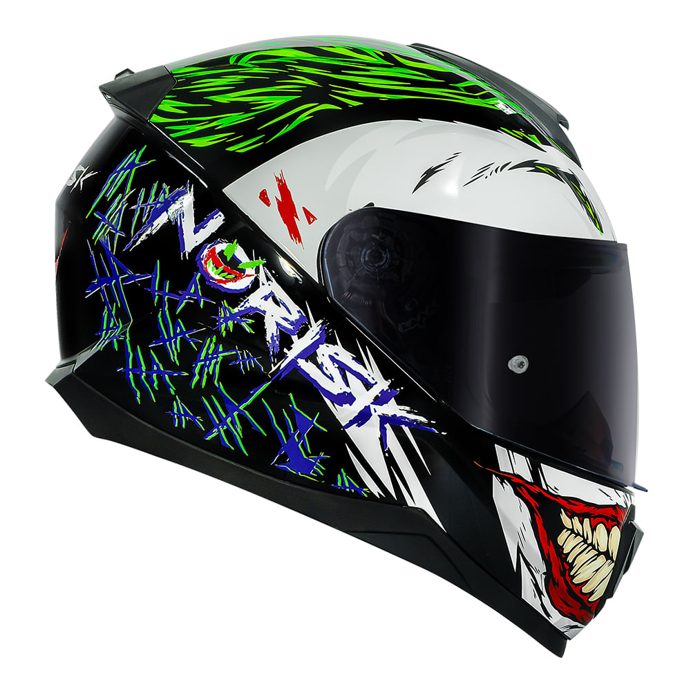 CAPACETE NORISK RAZOR JOKER PRETO