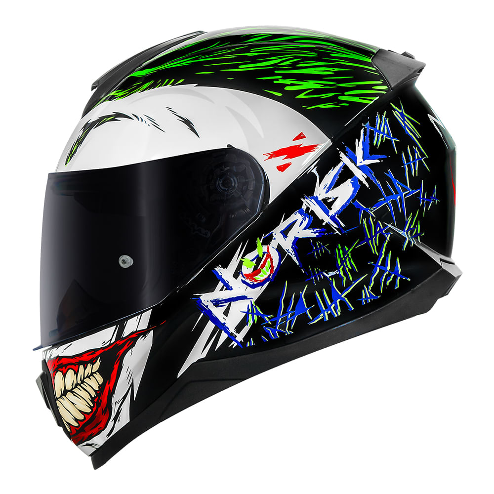 CAPACETE NORISK RAZOR JOKER PRETO 3