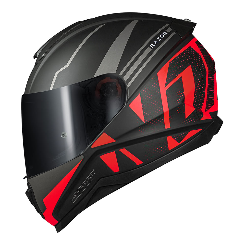 CAPACETE NORISK RAZOR FULL VERMELHO FOSCO 3