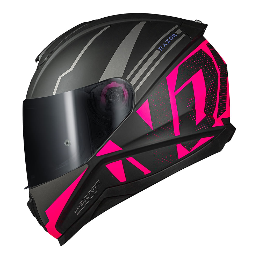 CAPACETE NORISK RAZOR FULL ROSA FOSCO 3