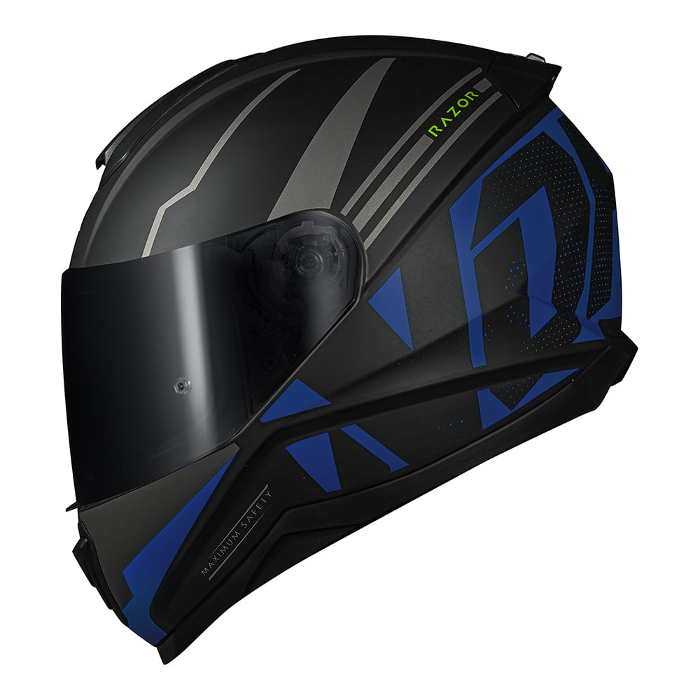 CAPACETE NORISK RAZOR FULL AZUL FOSCO 3