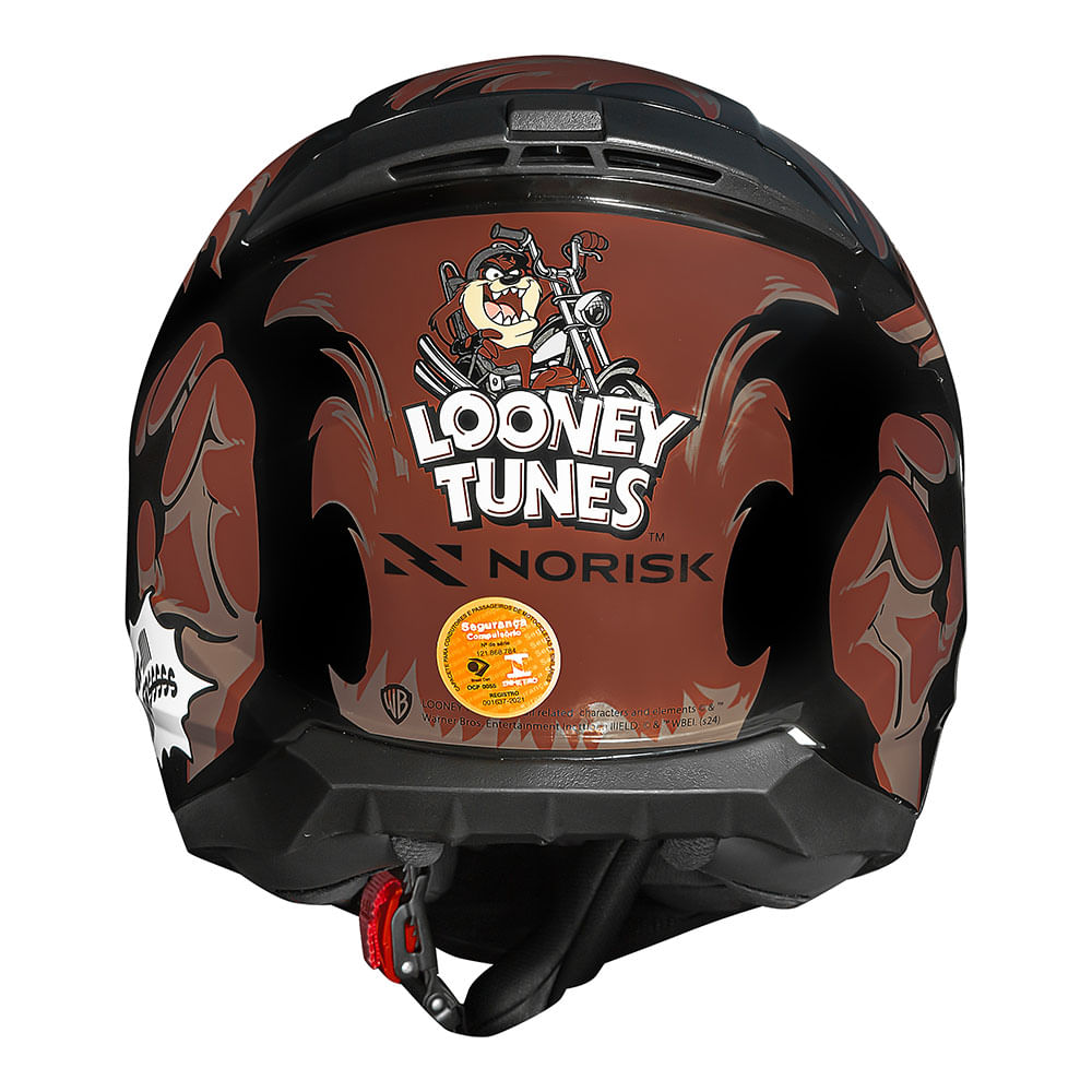 CAPACETE NORISK RAZOR GRAFICO TAZ PRETO 2
