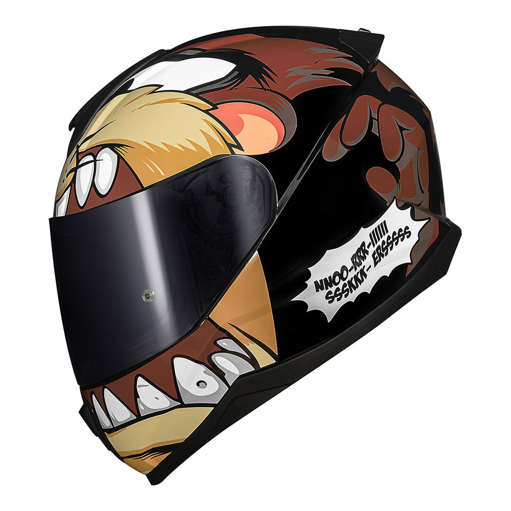 CAPACETE NORISK RAZOR GRAFICO TAZ PRETO 3