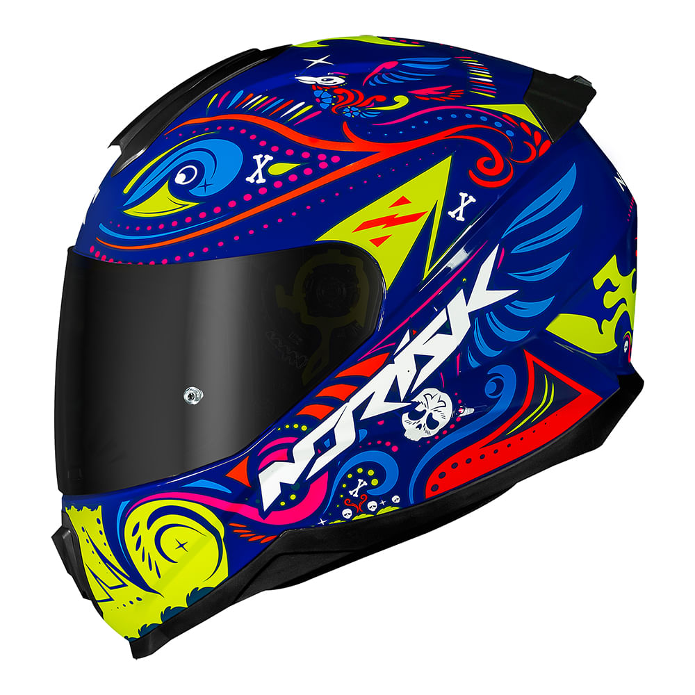 CAPACETE NORISK RAZOR CIRCUS AZUL 3