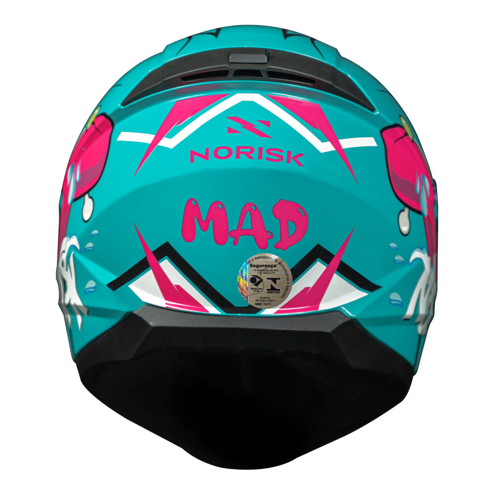 CAPACETE NORISK RAZOR MAD AZUL 2