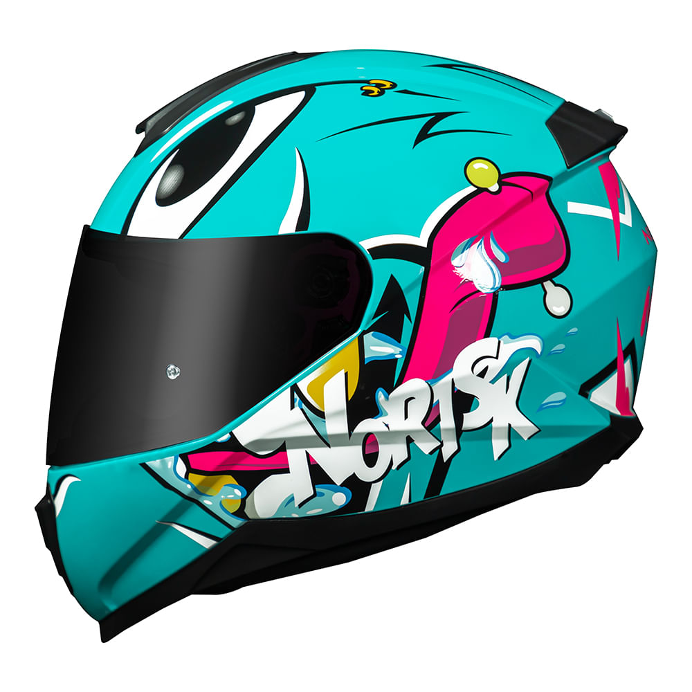 CAPACETE NORISK RAZOR MAD AZUL 3