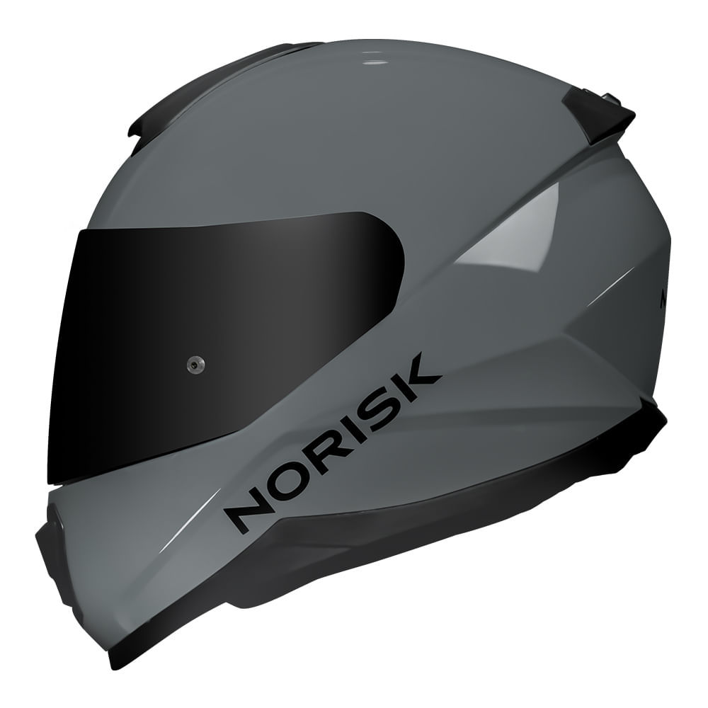 CAPACETE NORISK RAZOR MONOCOLOR NARDO CINZA 3