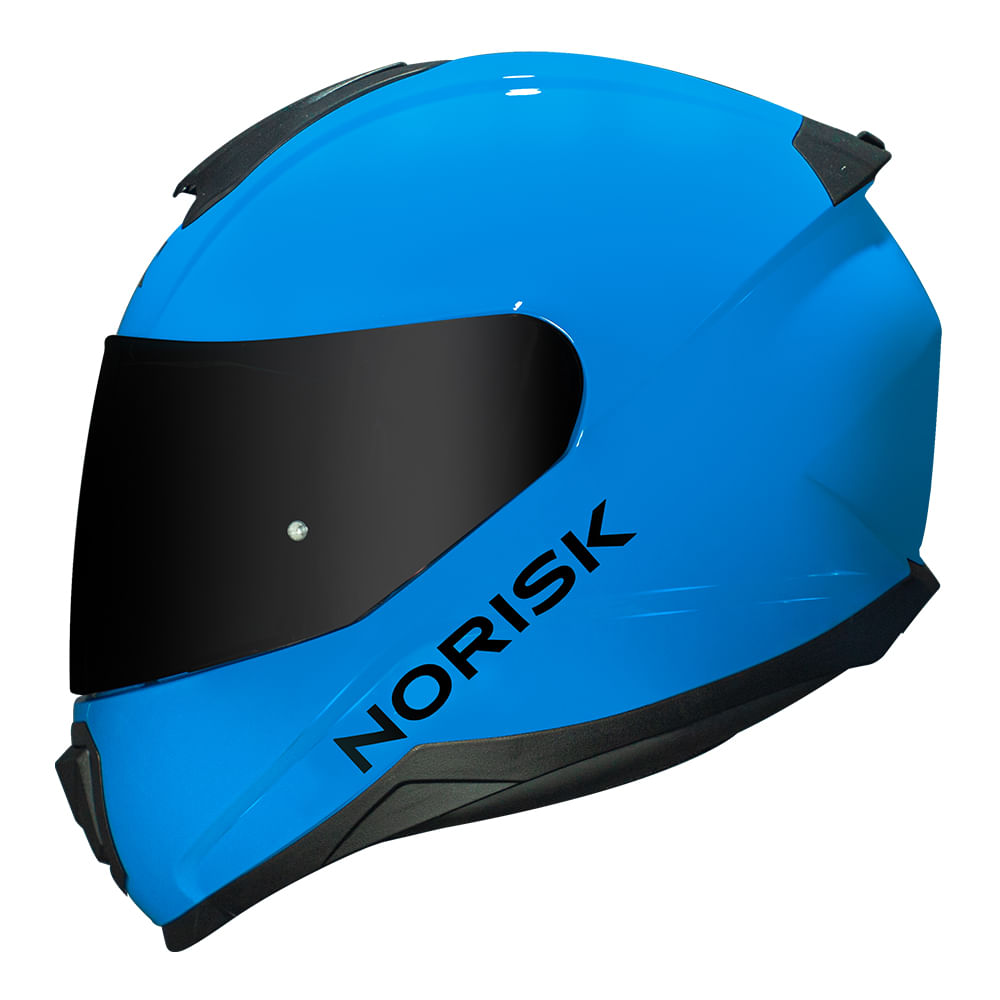 CAPACETE NORISK  RAZOR MONOCOLOR AZUL 3
