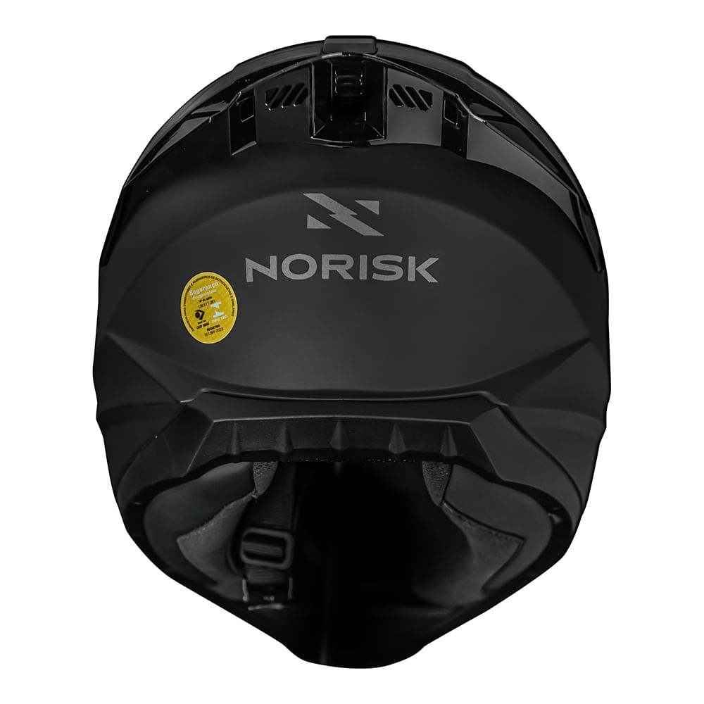 CAPACETE NORISK RAZOR MONOCOLOR FOSCO BLACK EDITION 2