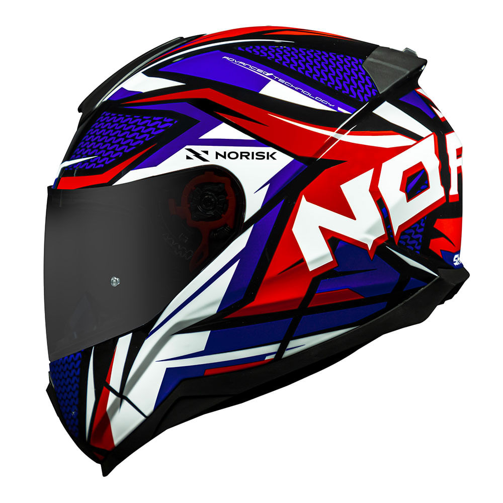 CAPACETE NORISK RAZOR SHARP AZUL 3