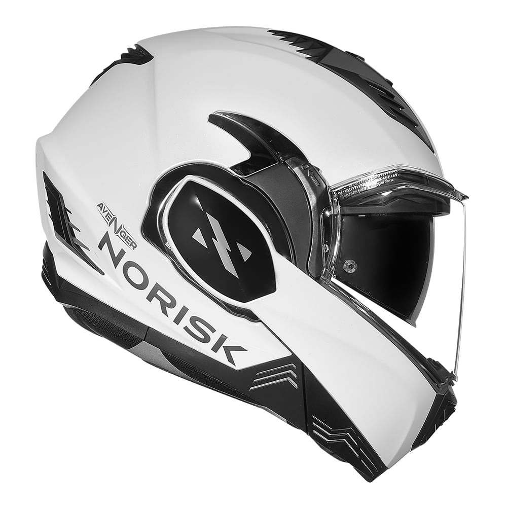 CAPACETE NORISK AVENGER MONOCOLOR BRANCO