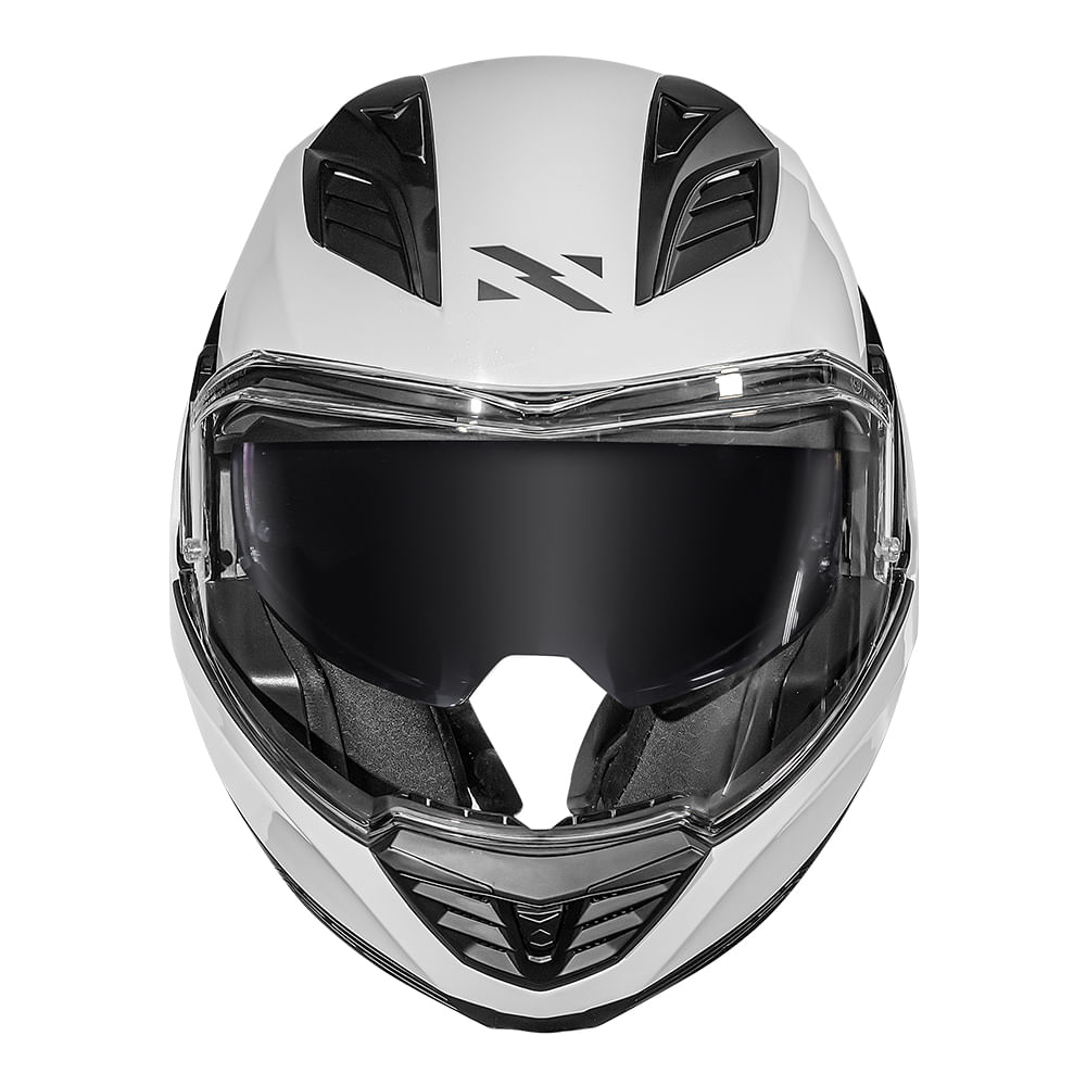 CAPACETE NORISK AVENGER MONOCOLOR BRANCO 4