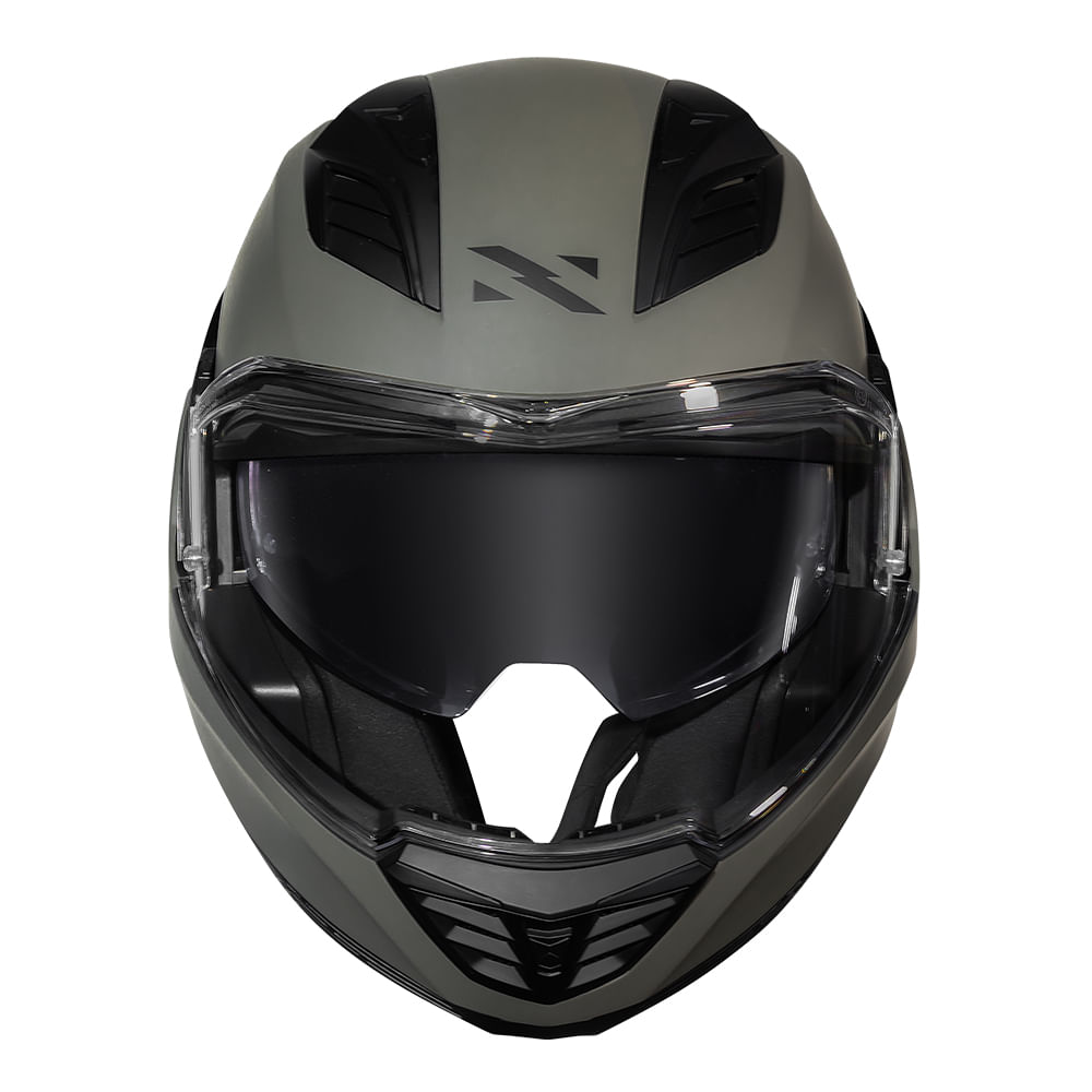 CAPACETE NORISK AVENGER MONOCOLOR VERDE FOSCO 4