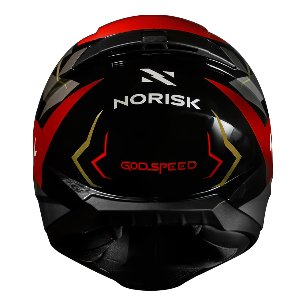 CAPACETE NORISK RAZOR GODSPEED VERMELHO 2