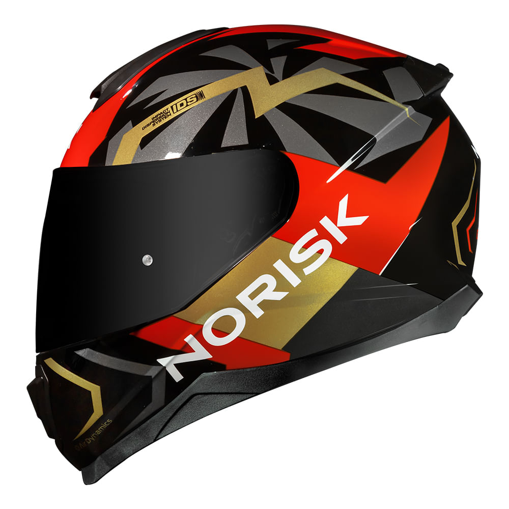 CAPACETE NORISK RAZOR GODSPEED VERMELHO 3