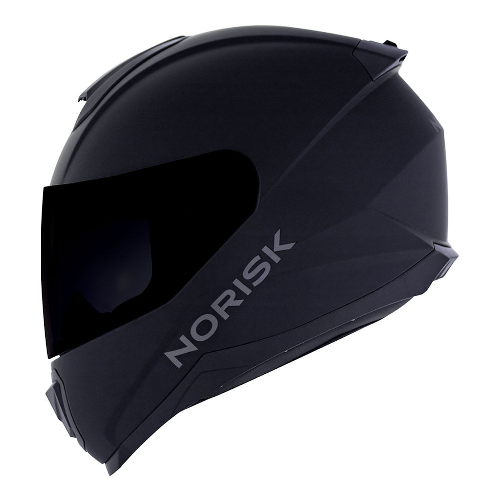 CAPACETE NORISK  RAZOR MONOCOLOR PRETO FOSCO 4